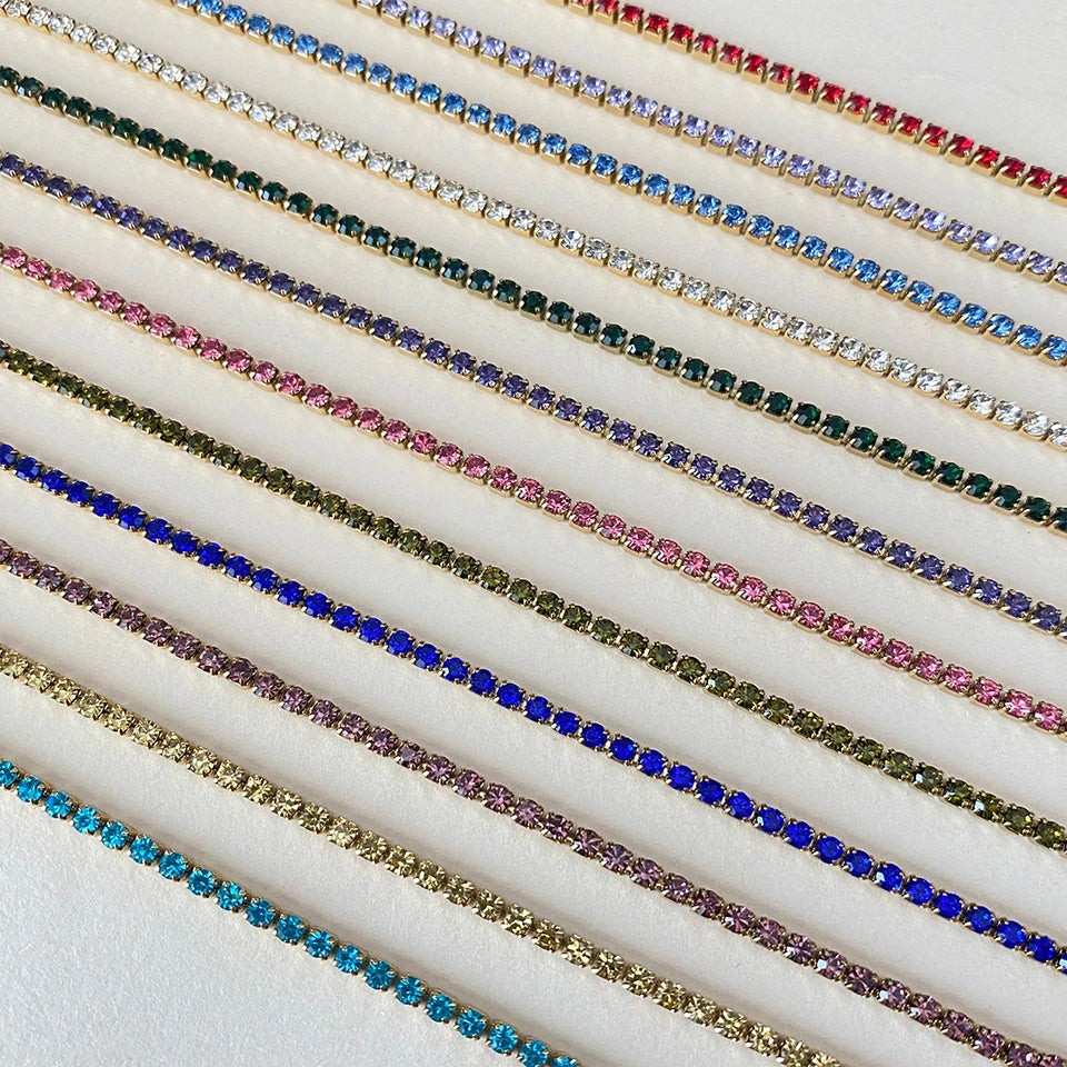 Zirkonia Tennis Geburtsstein Armband