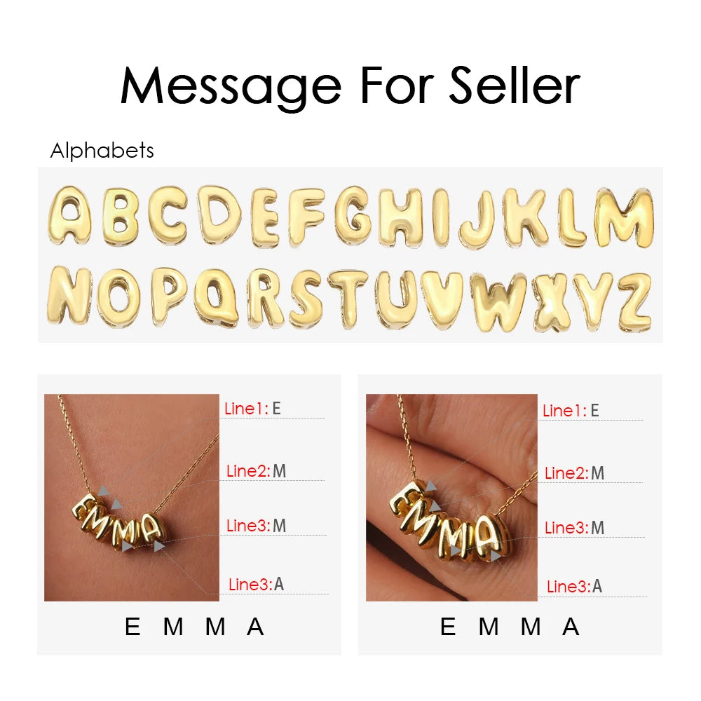 Bubble Buchstaben Kette