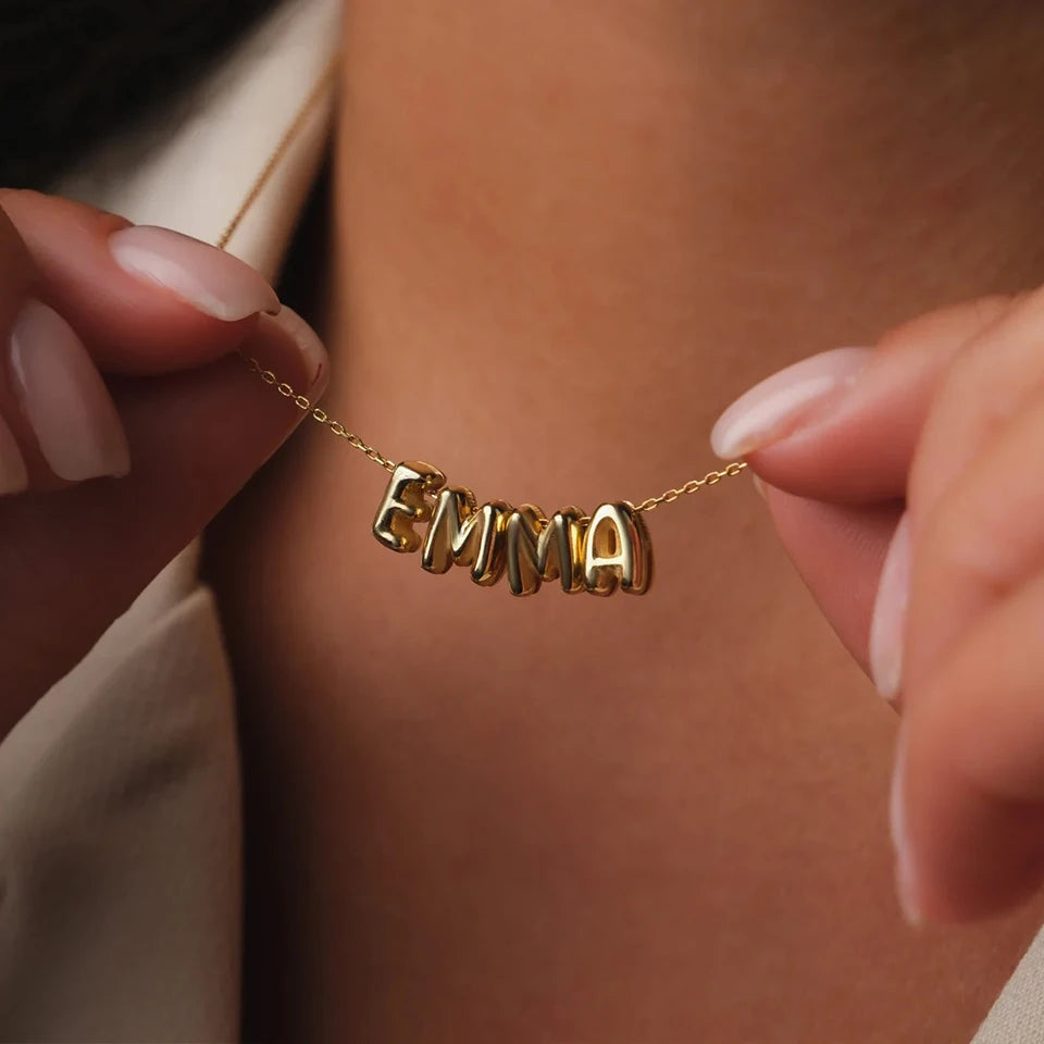 Bubble Buchstaben Kette