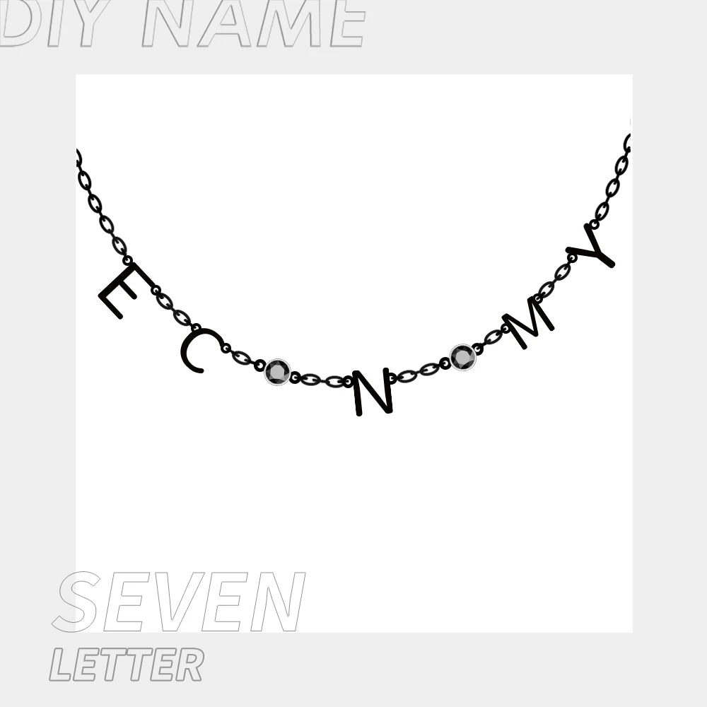 Buchstabenkette mit Geburtssteinen